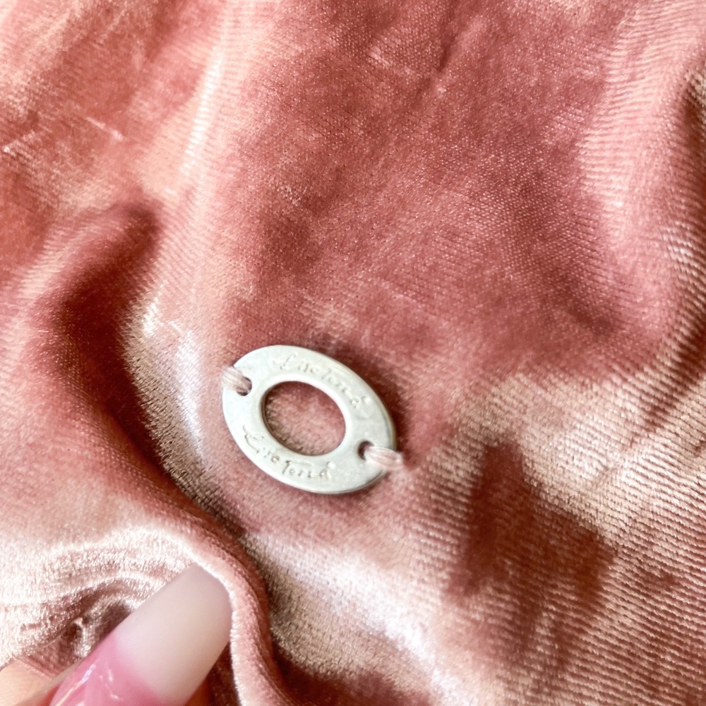 Dusty Pink Crushed Velvet Top - Picture 4 of 6